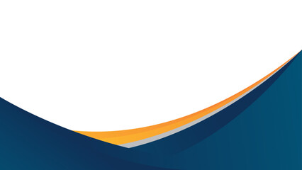 abstract business background with wavy shapes in blue and yellow color