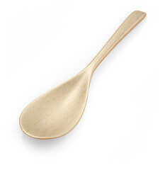 3D Render Wooden Spoon CutOut