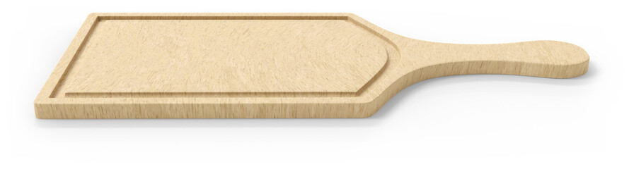 3D Render Wooden Cutting Board CutOut