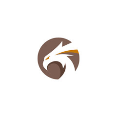 Eagle Logo Design. Phoenix Logo. Falcon Logo Vector Illustration