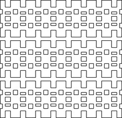 
Repeating patterns of lines.  Black and white pattern for web page, textures, card, poster, fabric, textile.