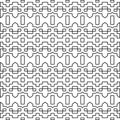 Repeating patterns of lines.  Black and white pattern for web page, textures, card, poster, fabric, textile.