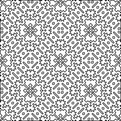 Repeating patterns of lines.  Black and white pattern for web page, textures, card, poster, fabric, textile.
