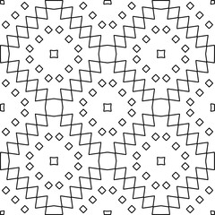 Repeating patterns of lines.  Black and white pattern for web page, textures, card, poster, fabric, textile.