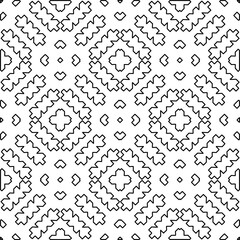Repeating patterns of lines.  Black and white pattern for web page, textures, card, poster, fabric, textile.