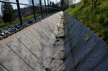 Drainage trough made of vibro-pressed concrete for drainage of surface water. It is used for the...