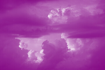 Obraz premium Beautiful violet clouds and sky. Abstract nature background.
