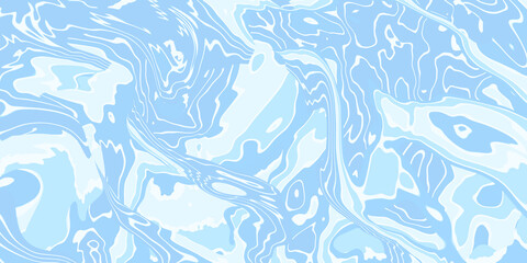 Abstract white blue colors liquid texture background.