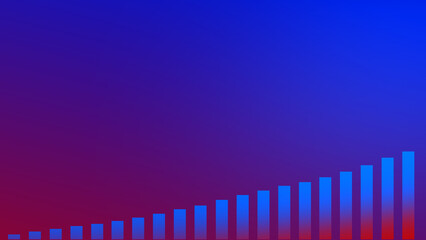 Abstract graph chart of stock market trade background.