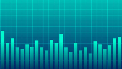 Abstract graph chart of stock market trade background.