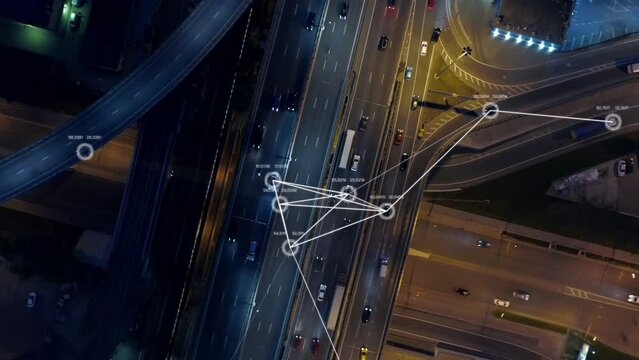 Artificial intelligence in transportation industry. Innovation concept. Generative AI