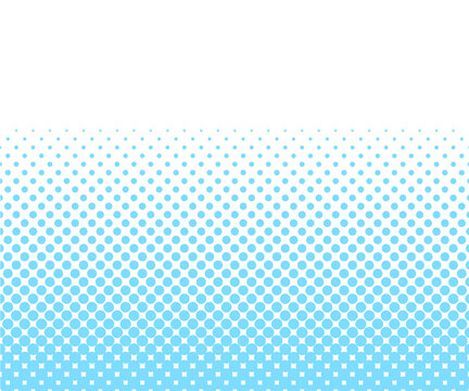 シンプルで爽やかなドットグラデーションの背景イラスト素材 ベクター 水玉 春夏 ブルー