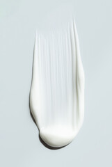 Fototapeta premium cosmetic smears of creamy texture on gray background
