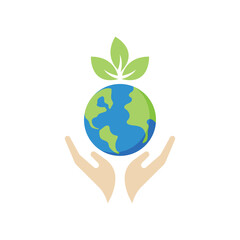 Earth day logo design
