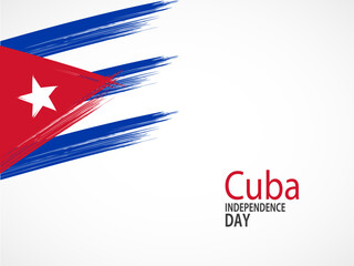 Independence day Cuba. Vector background. National day.