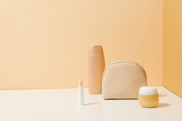 Toilet bag for different toilet and self care accessories