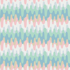 Japanese Curve Zigzag Wave Vector Seamless Pattern