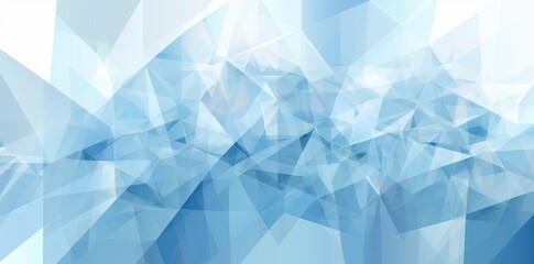 Obraz premium Abstract Blue Triangle Geometrical Background. Generative AI