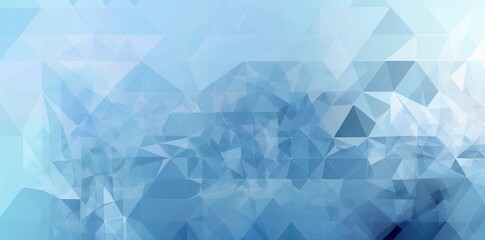 Obraz premium Abstract Blue Triangle Geometrical Background. Generative AI