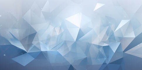 Fototapeta premium Abstract Blue Triangle Geometrical Background. Generative AI