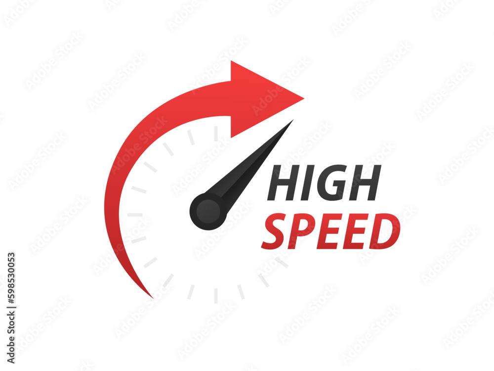 Poster speed, racing event logo vector, with basic speedometer modification elements. speed logo. speedomet