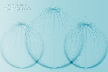 Circle spiral line futuristic abstract background vector