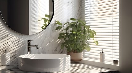 Modern marble sink - bathroom