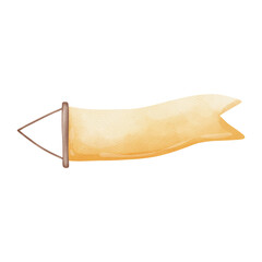 watercolor flag, Summer Camping Element, Summer Illustration