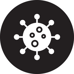 virus glyph icon