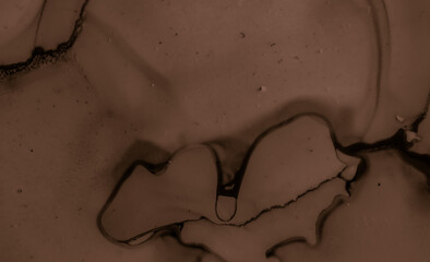 Paint Chocolate Texture. Dark Cream Background.