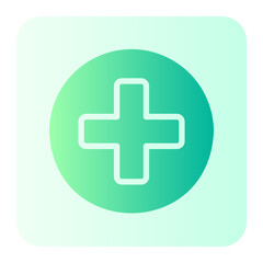 red cross gradient icon