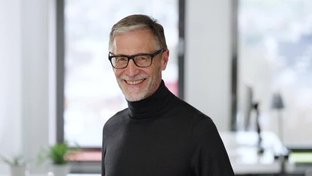 Testimonial portrait of smiling architect and interior designer