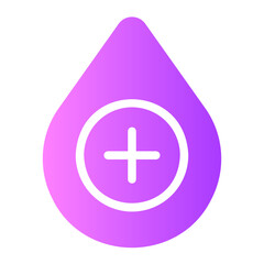 blood drop gradient icon