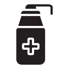 disinfectant glyph icon