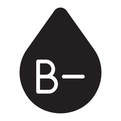 blood type b glyph icon