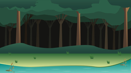 forest water vector