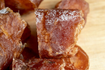Dried chicken sausage with dried tomatoes