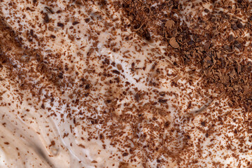 Fresh Yogurt with added chocolate for chocolate flavor