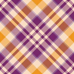 Plaid pattern vector. Check fabric texture. Seamless textile design for clothes, paper print.