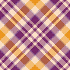 Plaid pattern vector. Check fabric texture. Seamless textile design for clothes, paper print.