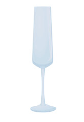 Empty champagne  glass on white background, vector
