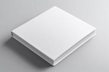 blank white book cover mockup. Generative AI. Generative AI	