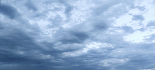 Obraz premium blue sky with clouds, blue sky with white cloud hurricane rain 
