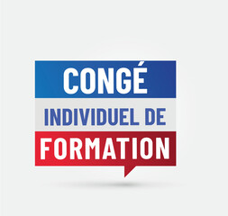 CIF - congé individuel de formation