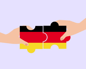 Solidarity and togetherness in Germany, people helping each other, unity and help