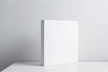 blank white mockup for advertising products. Generative AI	