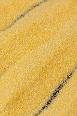 yellow corn grain flour for cooking polenta porridge