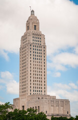 Fototapeta na wymiar The Louisiana State Capitol.Skyscraper in Baton Rouge, Louisiana