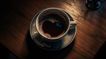 Obraz na płótnie Canvas eine heiße, aromoatische, leckerer Tasse Kaffee am morgen, Koffeein