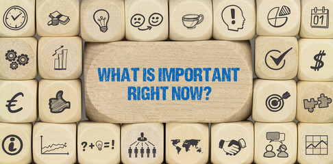 what is important right now? - obrazy, fototapety, plakaty